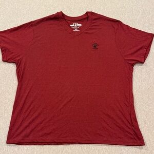 Beverly Hills POLO Club V-neck Tee T Shirt XXXL 3XL T-shirt red black Burgundy